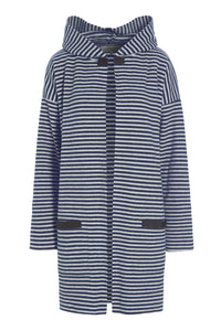CARDIGAN MIT KAPUZE - 7118 - STRIPES DENIM & KIT