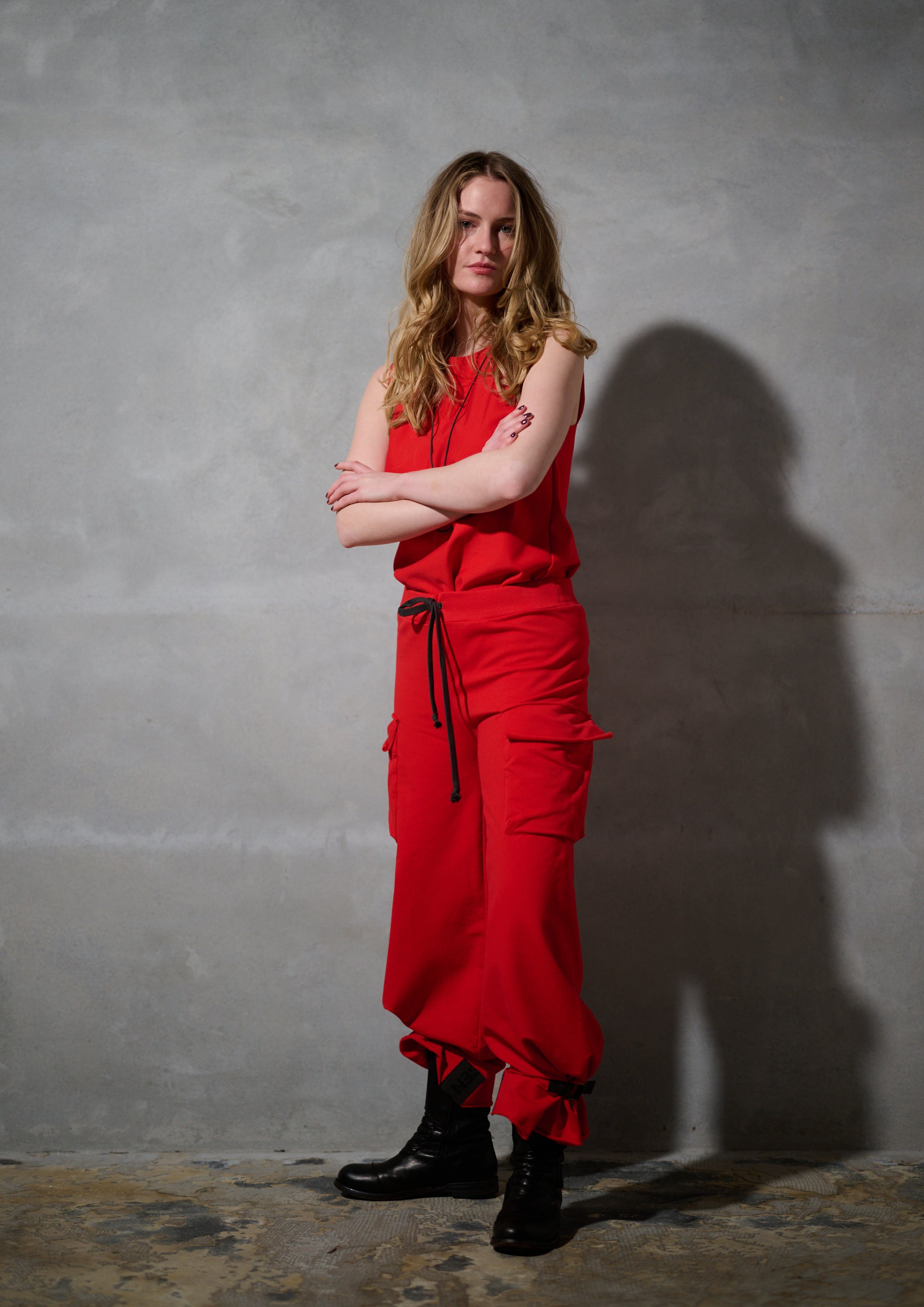 HENRIETTE STEFFENSEN COPENHAGEN CARGO HOSEN - 72017 BUKSER TOMATO 845
