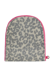 DOPPELTE LANGE MÜTZE - 5037P - LEOPARD pink
