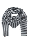 DREIECKIGER SCHAL - 4051 - STRIPES B&W