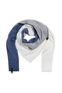 DREIECKIGER SCHAL NO WASTE - 4078NW - BLUE MIX