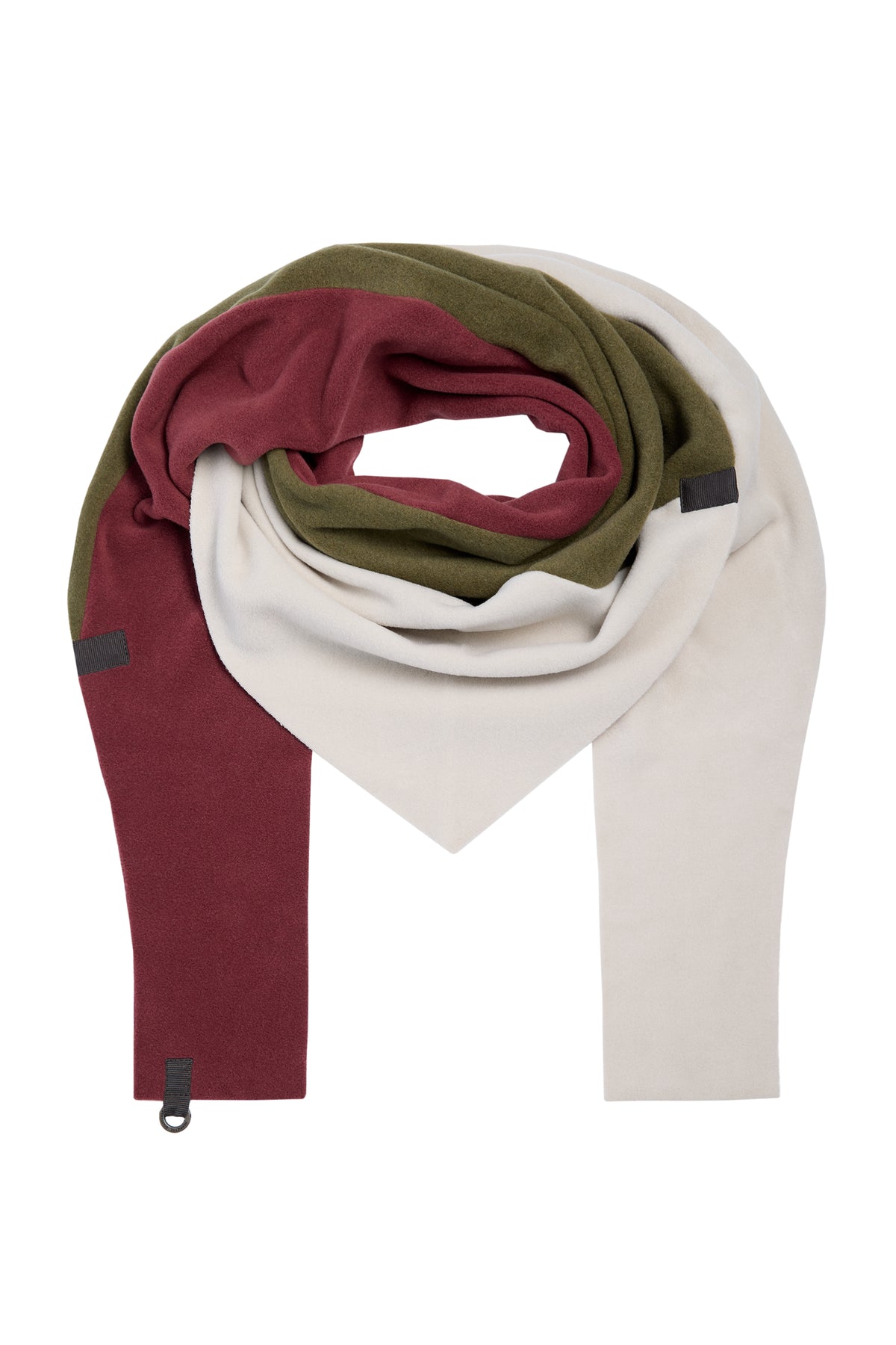 HENRIETTE STEFFENSEN COPENHAGEN DREIECKIGER SCHAL NO WASTE - 4078NW SCARFS BORDEAUX/KIT/MOSS 118