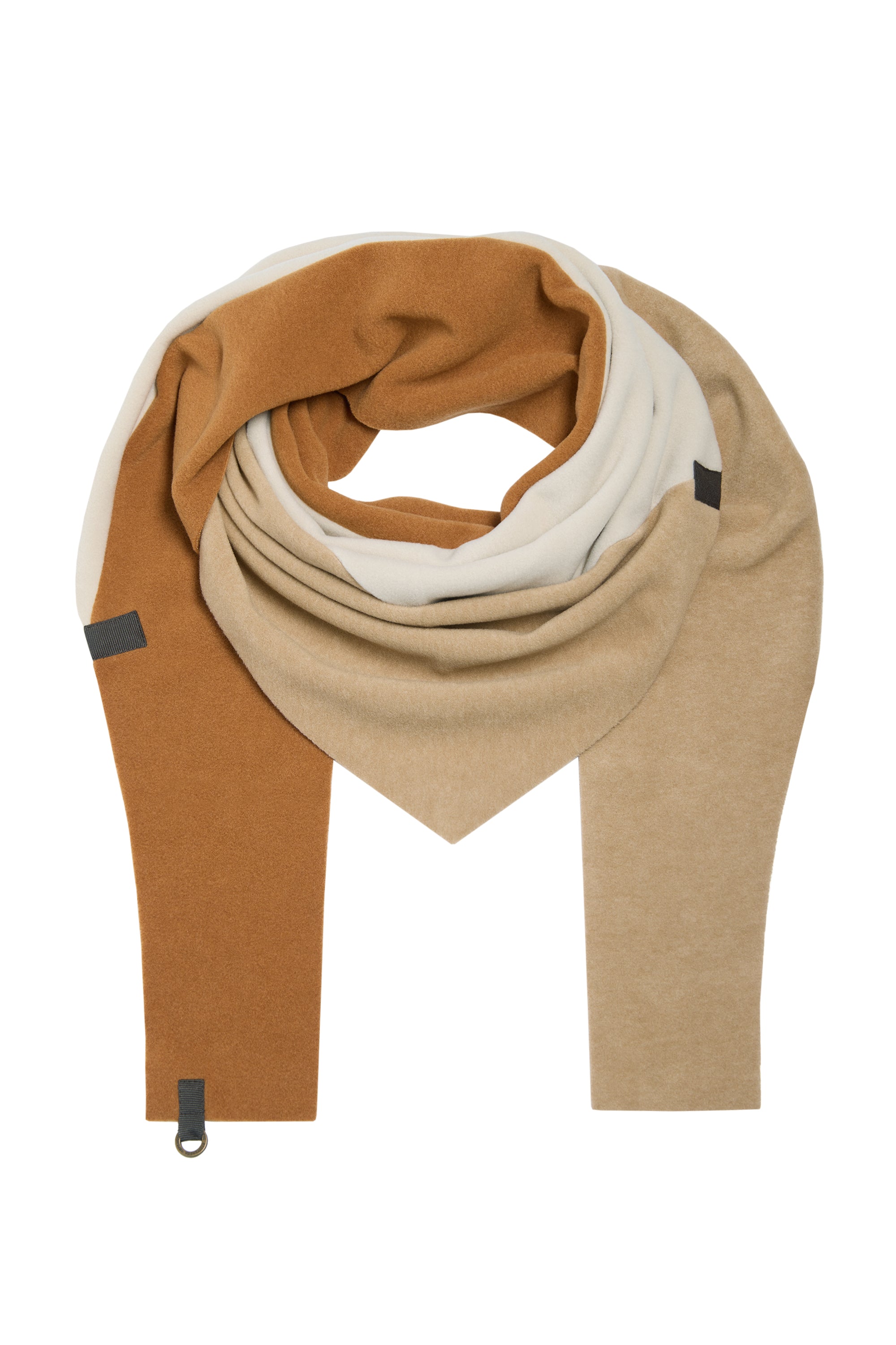 HENRIETTE STEFFENSEN COPENHAGEN DREIECKIGER SCHAL NO WASTE - 4078NW SCARFS CAMEL/KIT/RUST 442