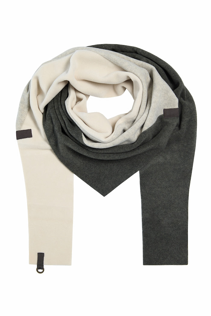 HENRIETTE STEFFENSEN COPENHAGEN DREIECKIGER SCHAL NO WASTE - 4078NW SCARFS KIT/SAND/FORREST 731