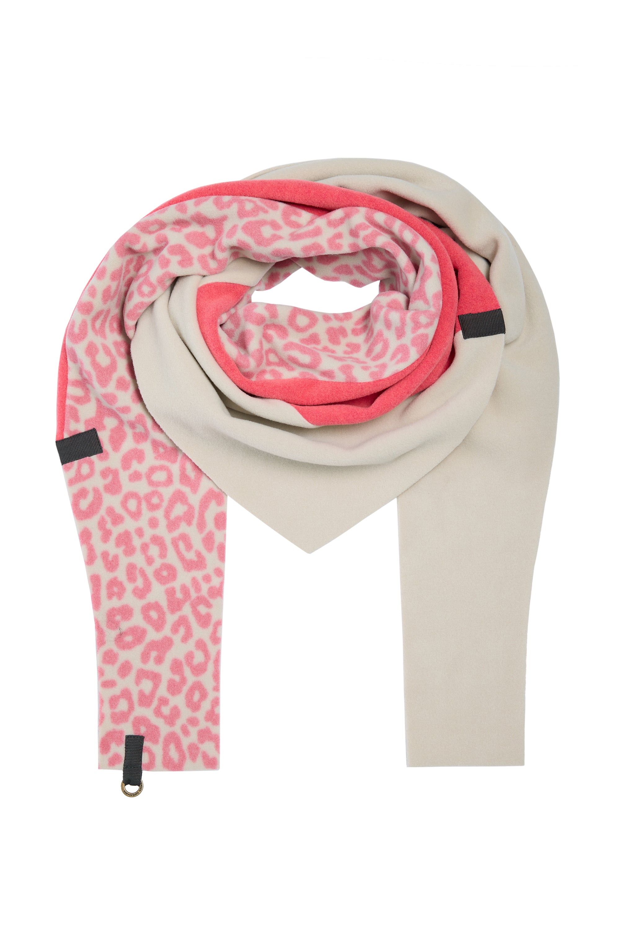HENRIETTE STEFFENSEN COPENHAGEN DREIECKIGER SCHAL NO WASTE - 4078NW SCARFS SUNSET/KIT/PINK LEO 898