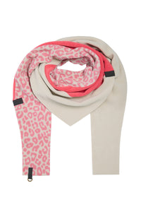 DREIECKIGER SCHAL NO WASTE - 4078NW - SUNSET/KIT/PINK LEO