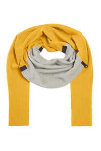 DREIECKIGER SCHAL NO WASTE - 4099 - SAFRAN/SAND