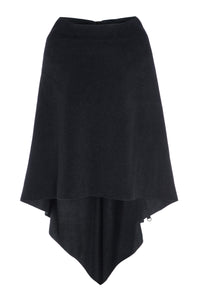 EXTRA GROSSER PONCHO - 4040 - SOFT BLACK