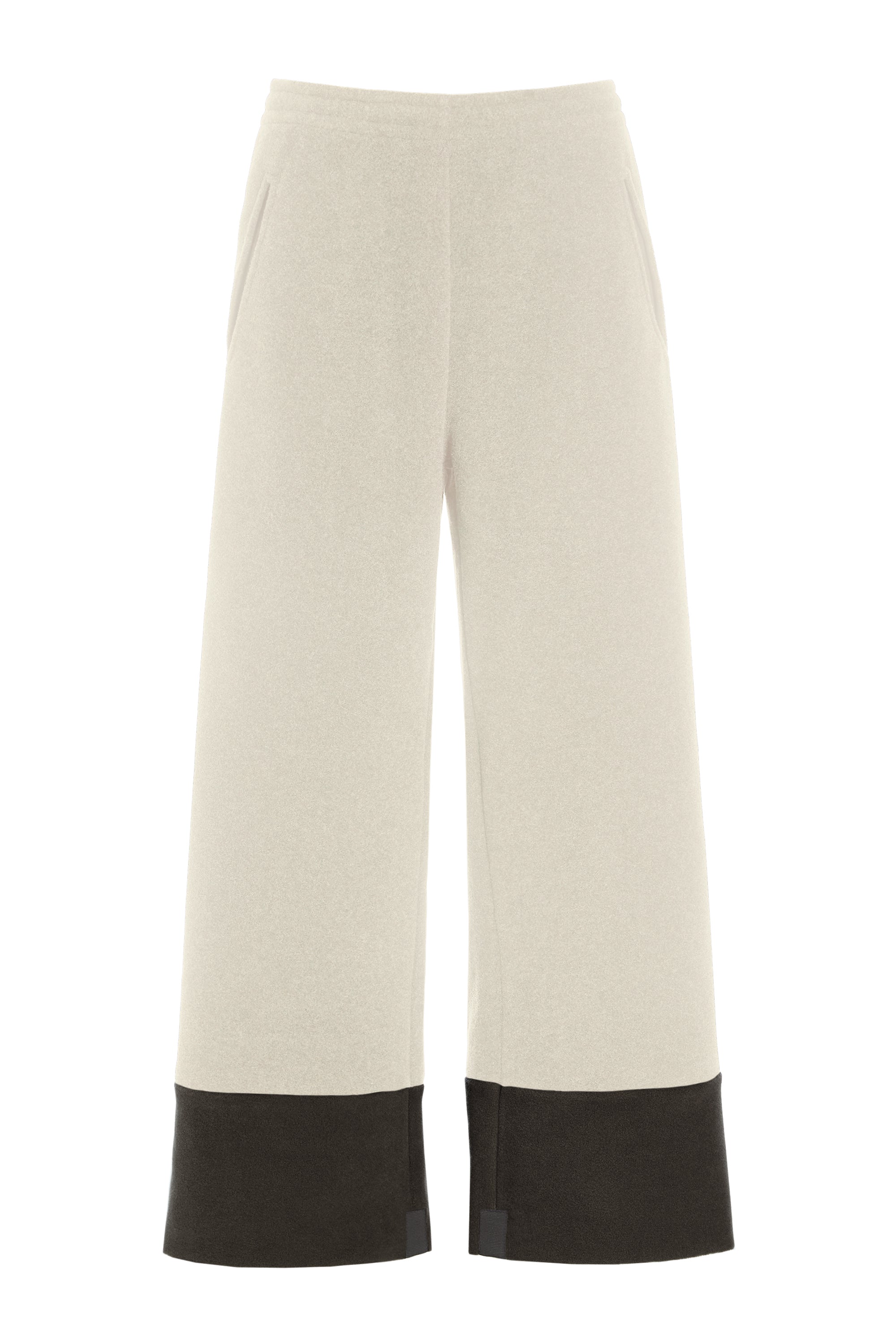 HENRIETTE STEFFENSEN COPENHAGEN FLARE HOSEN 2 farbige - 2119 BUKSER KIT/CHOKOLATE 326