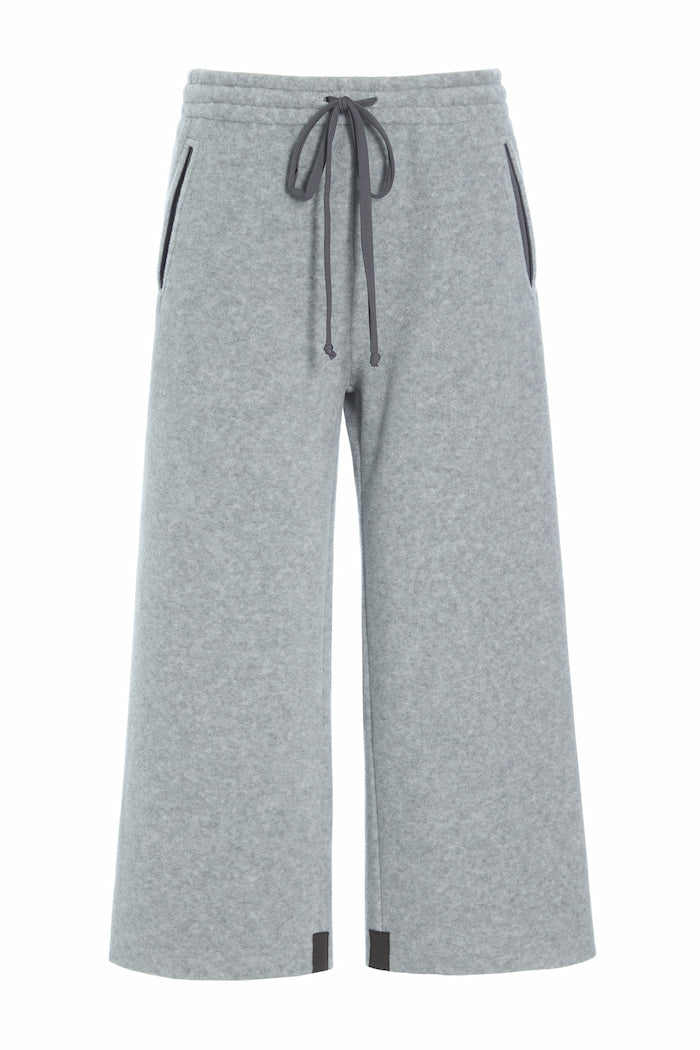 HENRIETTE STEFFENSEN COPENHAGEN FLARE HOSEN 3/4 LÄNGE - 2115 BUKSER LIGHT GREY 876