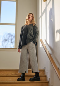 FLARE HOSEN 3/4 LÄNGE - 2115 - LIGHT GREY