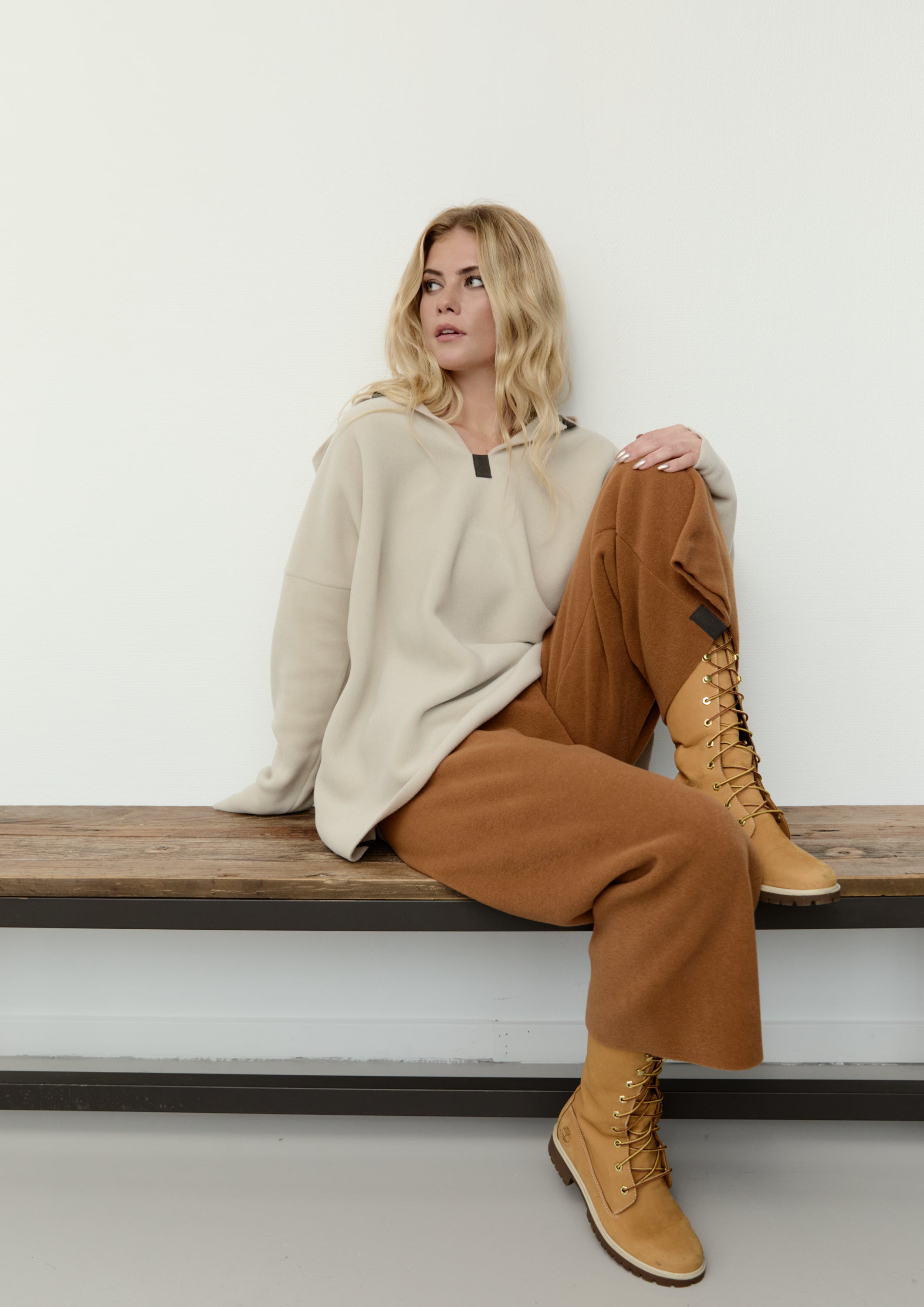 HENRIETTE STEFFENSEN COPENHAGEN FLARE HOSEN 3/4 LÄNGE - 2115 BUKSER RUST 706
