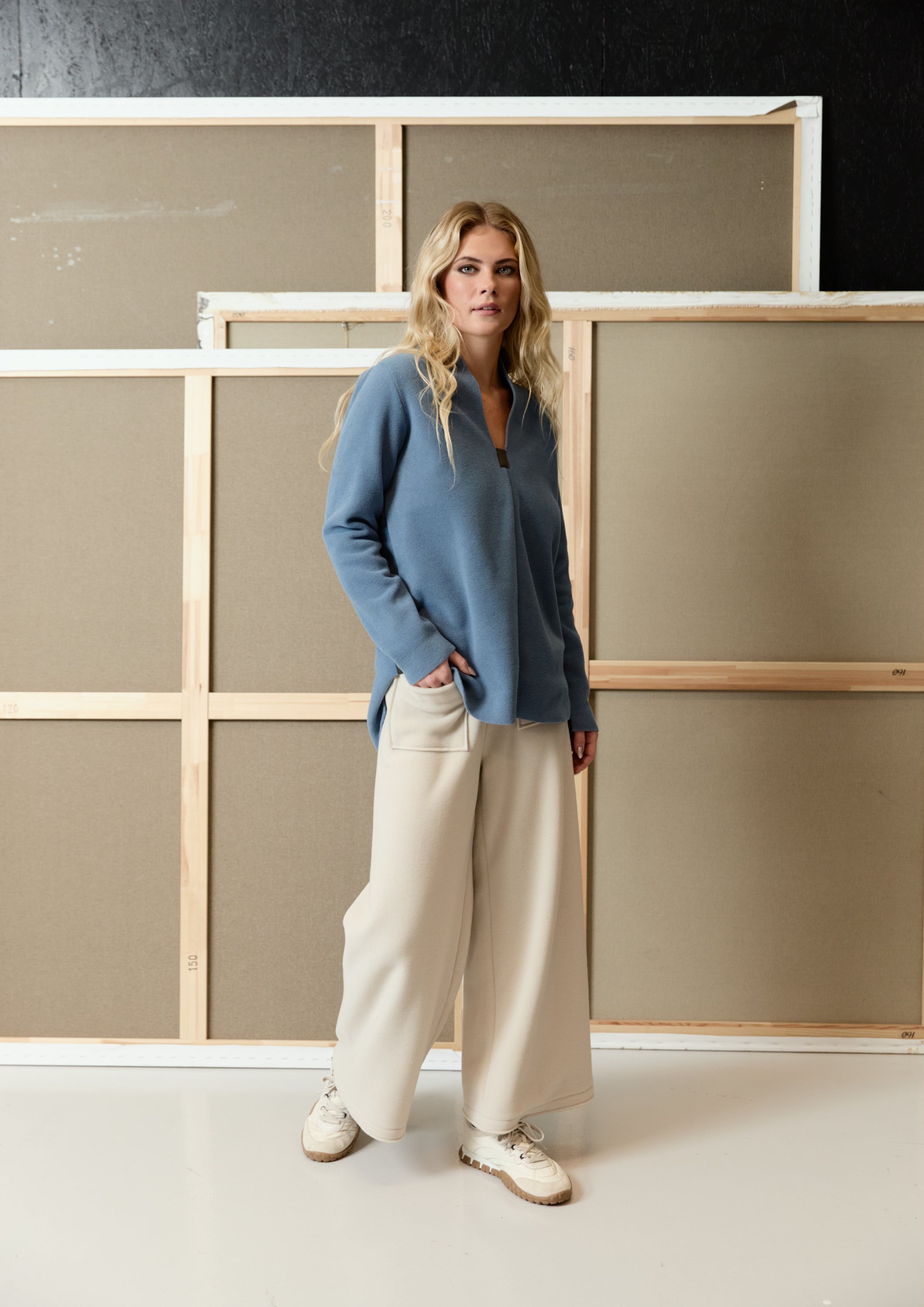 HENRIETTE STEFFENSEN COPENHAGEN FLARE HOSEN 3/4 LÄNGE - 2124 BUKSER KIT 831