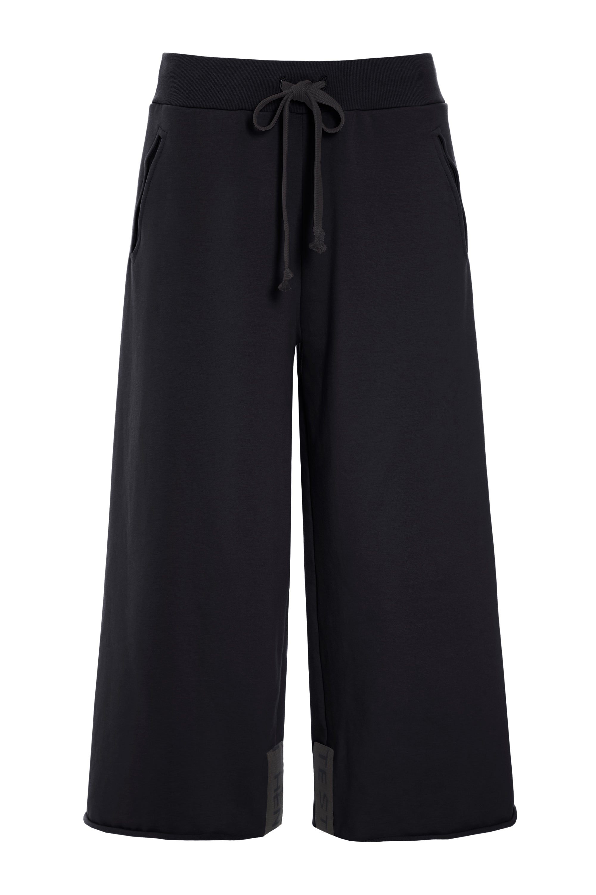 HENRIETTE STEFFENSEN COPENHAGEN FLARE SWEAT HOSEN 3/4 - 72016 BUKSER BLACK 900