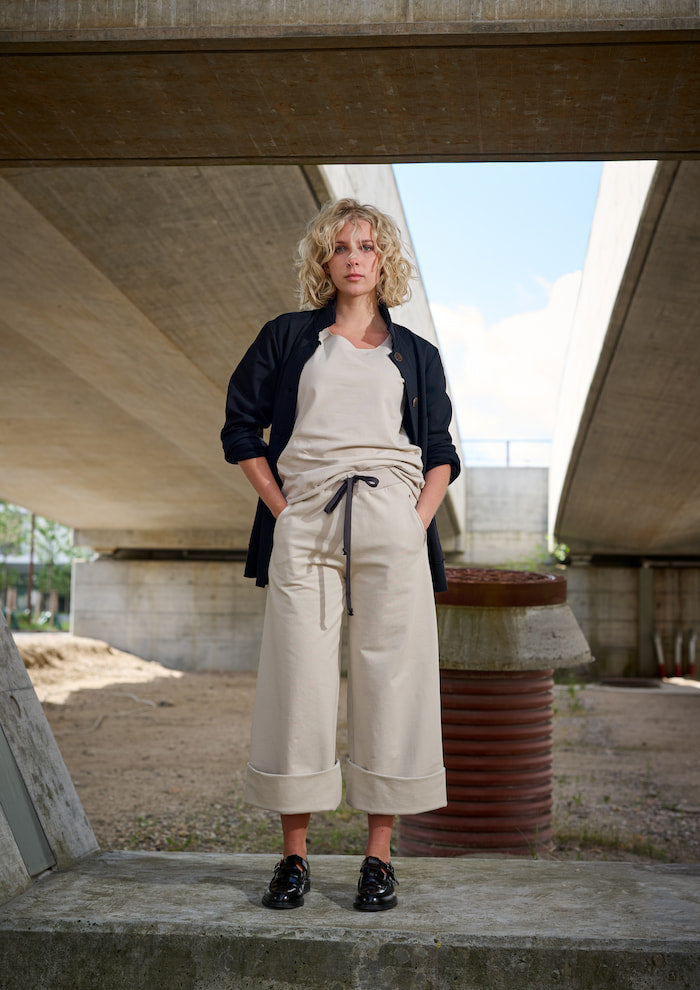 HENRIETTE STEFFENSEN COPENHAGEN FLARE SWEAT HOSEN 3/4 - 72016 BUKSER KIT 831