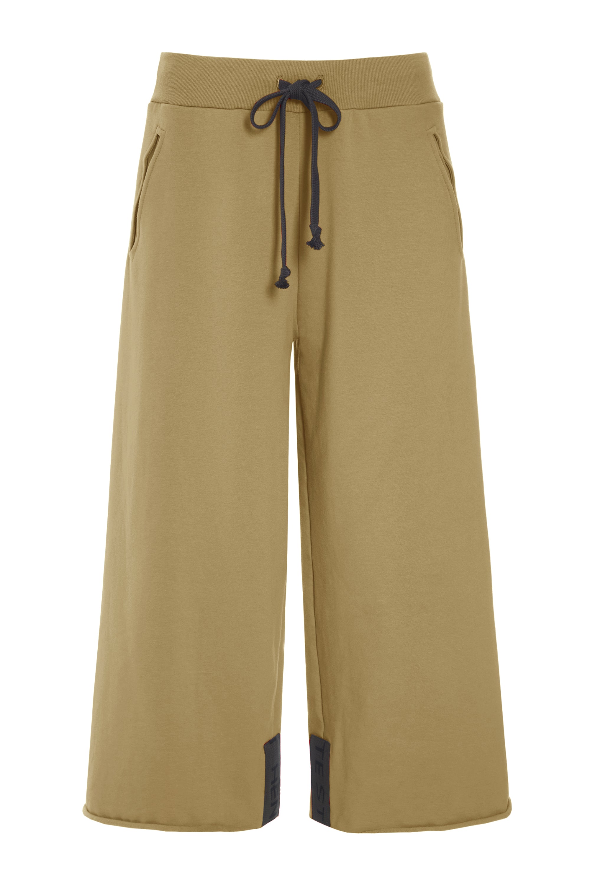 HENRIETTE STEFFENSEN COPENHAGEN FLARE SWEAT HOSEN 3/4 - 72016 BUKSER OLIVE 655