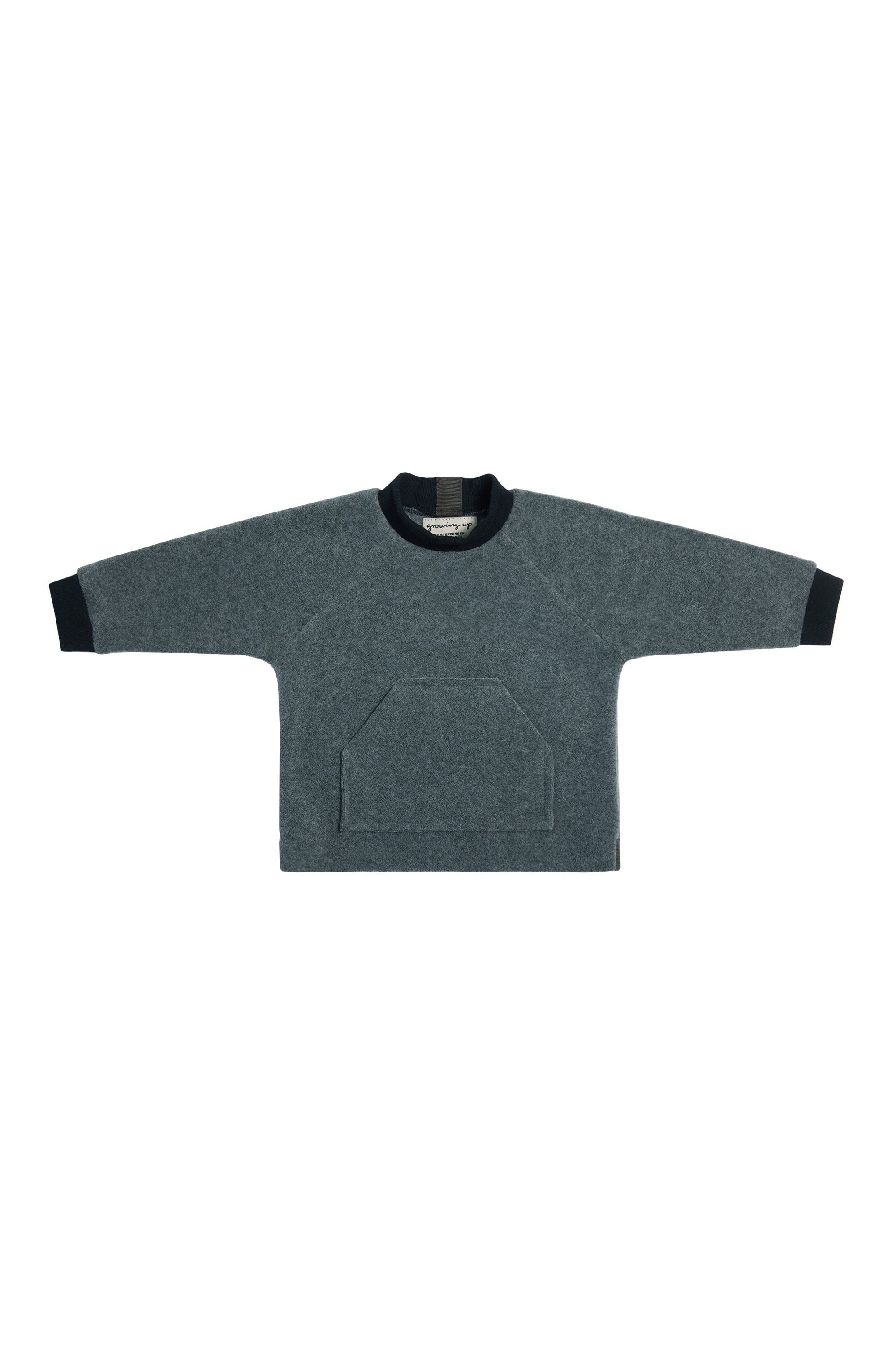 GROWING UP FLEECE BLOUSE POCKET BABY - 109 GU BLUSER GREY 905