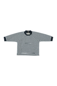 FLEECE BLOUSE POCKET BABY - 109 - STRIPES B&W