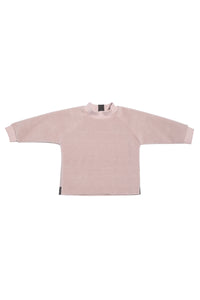 FLEECE BLUSE RUNDEM HALS BABY - 107 - NUDE