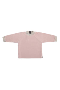 FLEECE BLUSE RUNDEM HALS BABY - 107 - NUDE/sand