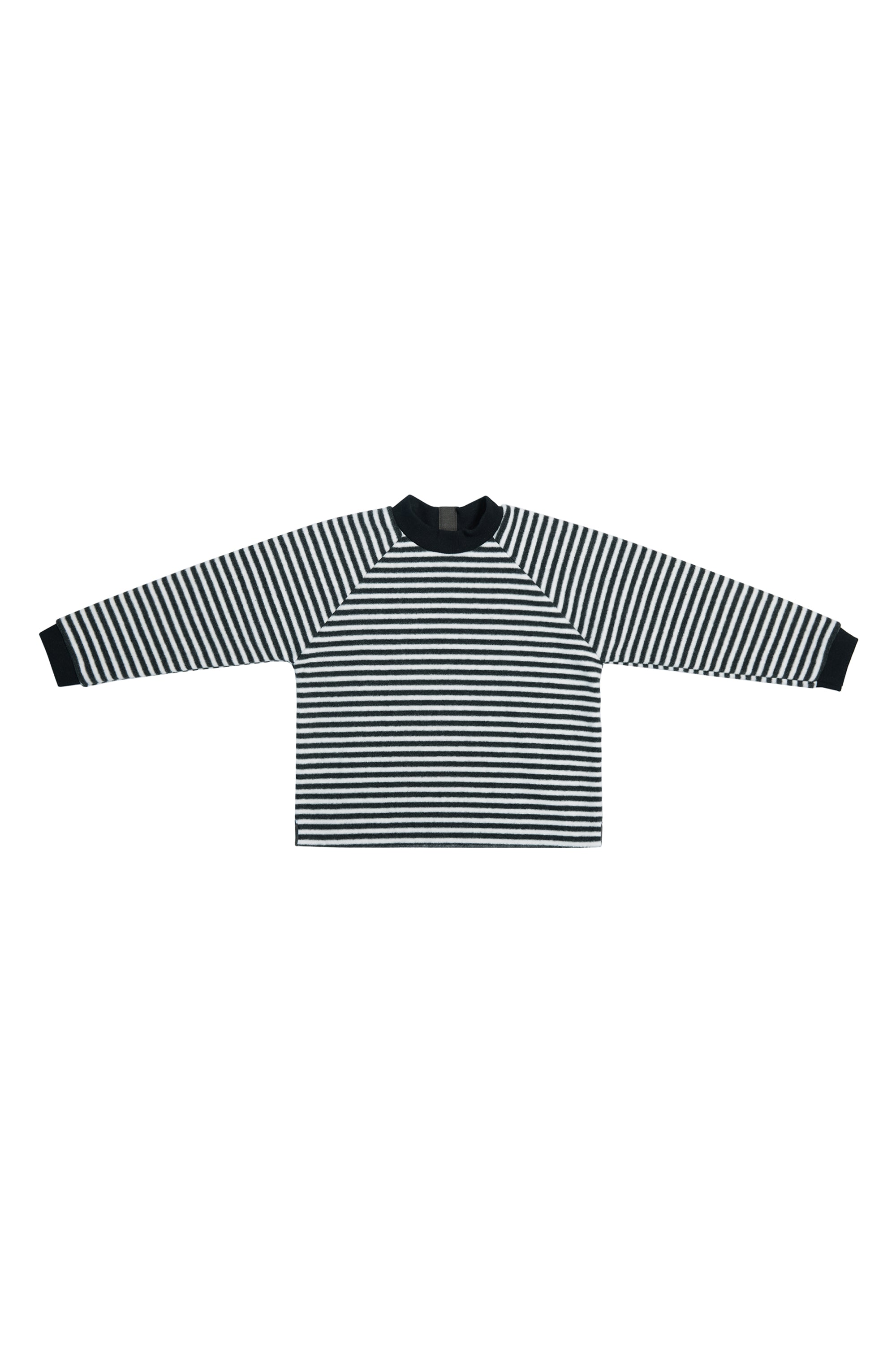 GROWING UP FLEECE BLUSE RUNDEM HALS CHILD - 107 GU BLUSER STRIPES B&W 673