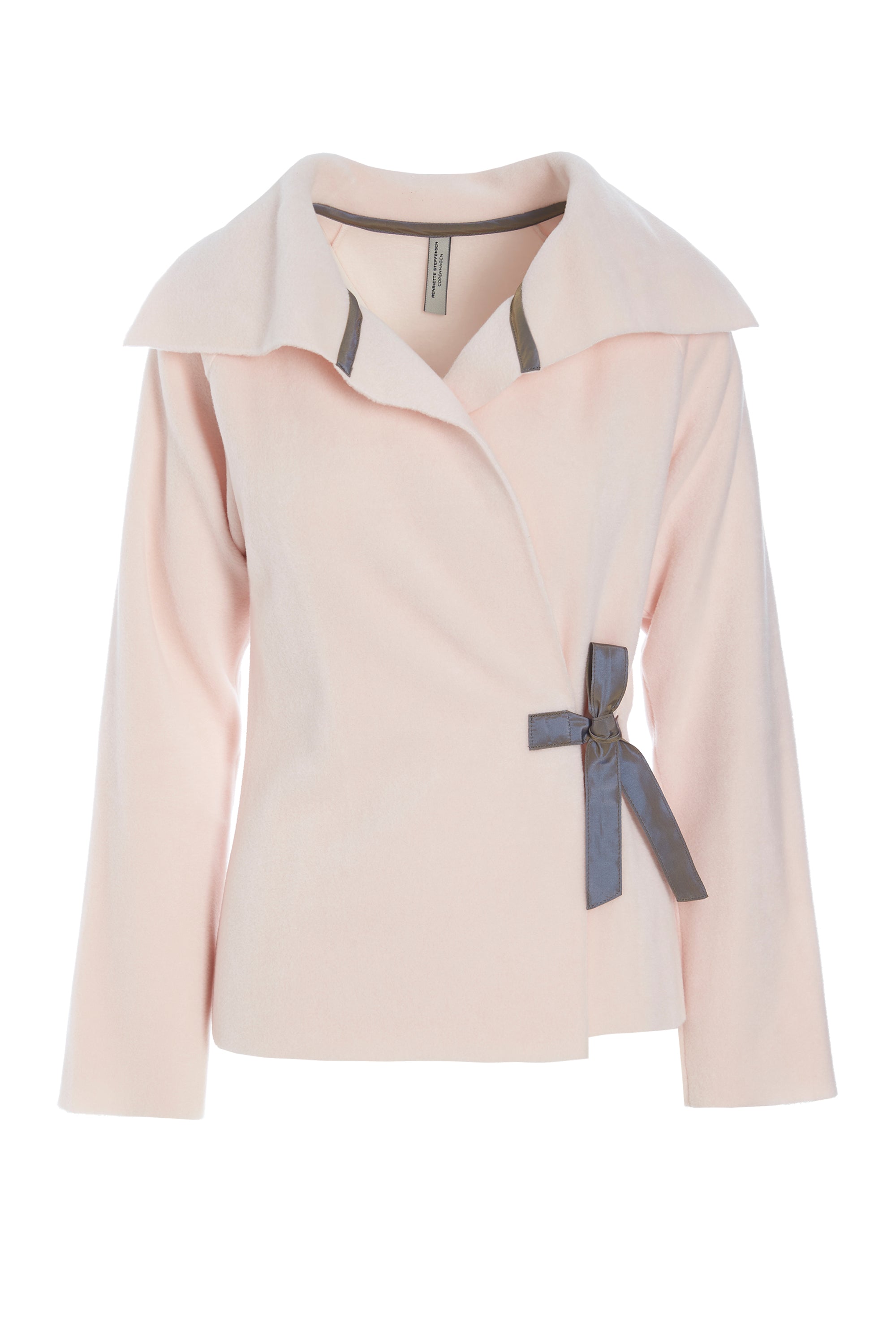 HENRIETTE STEFFENSEN COPENHAGEN FLEECE CARDIGAN TAFT BAND - 7146 CARDIGANS SOFT ROSE 412