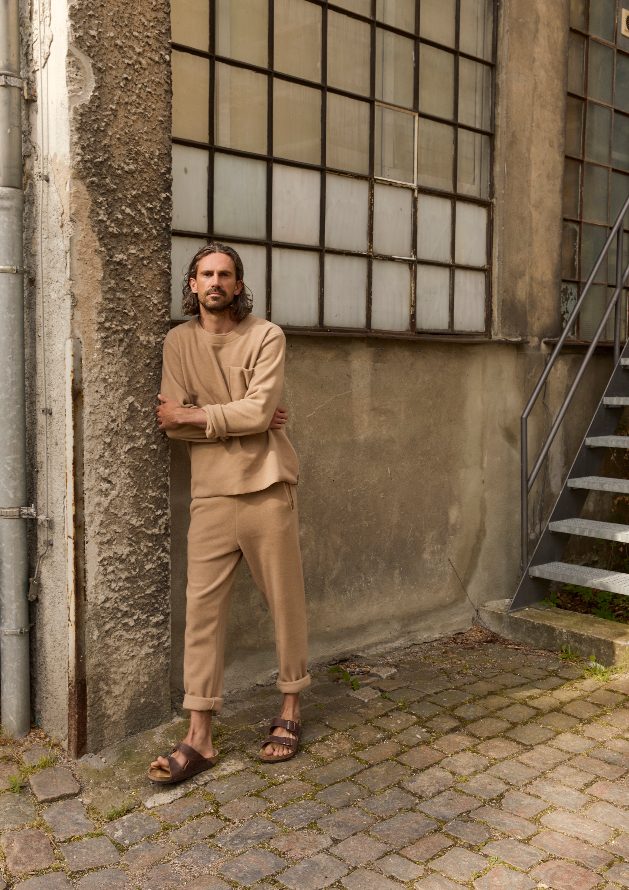 CARL BY STEFFENSEN COPENHAGEN FLEECE HOSEN - 1051C BUKSER CAMEL 815