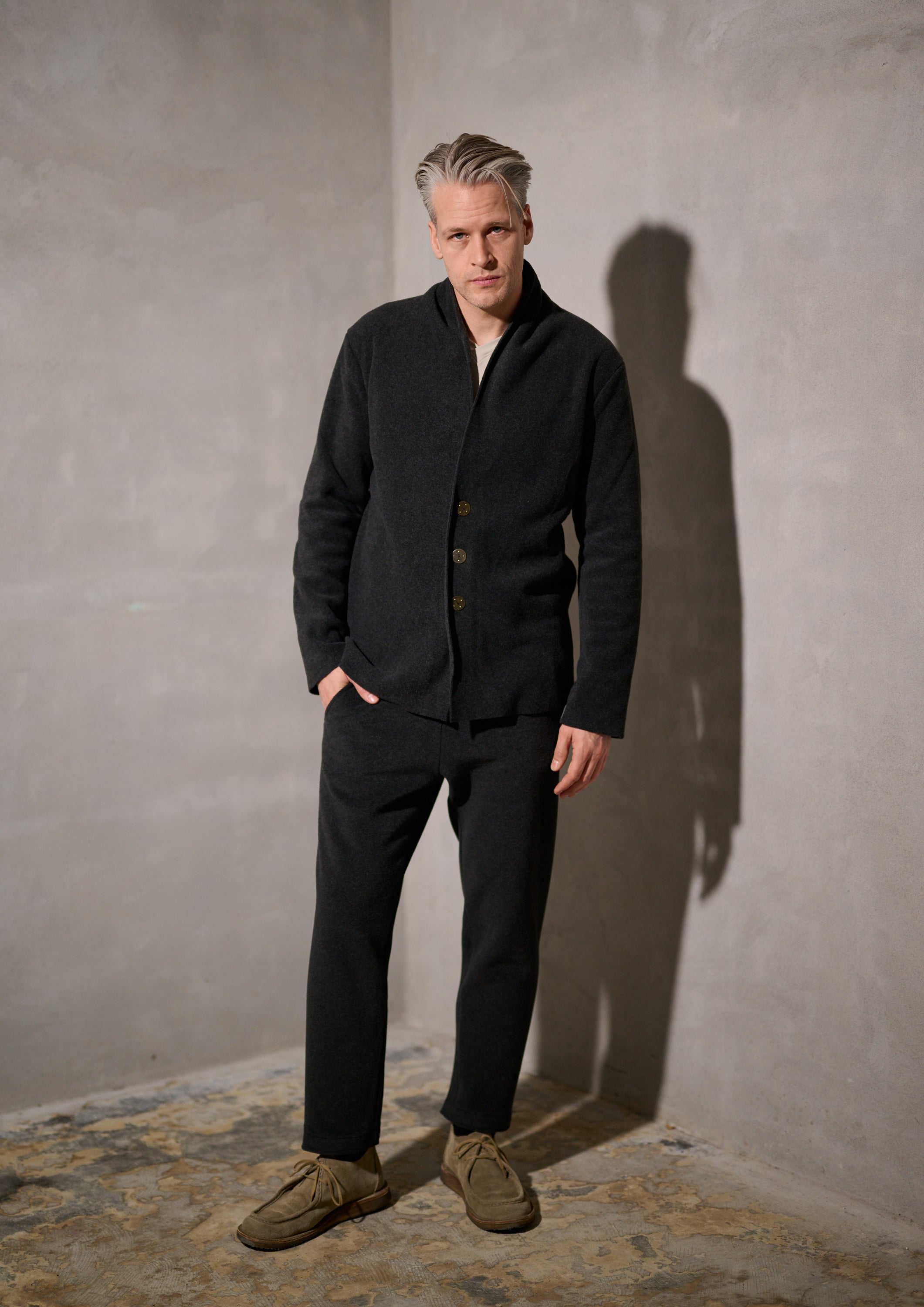 CARL BY STEFFENSEN COPENHAGEN FLEECE HOSEN - 1051C BUKSER SOFT BLACK 914