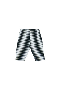 FLEECE HOSE BABY - 215 - STRIPES B&W
