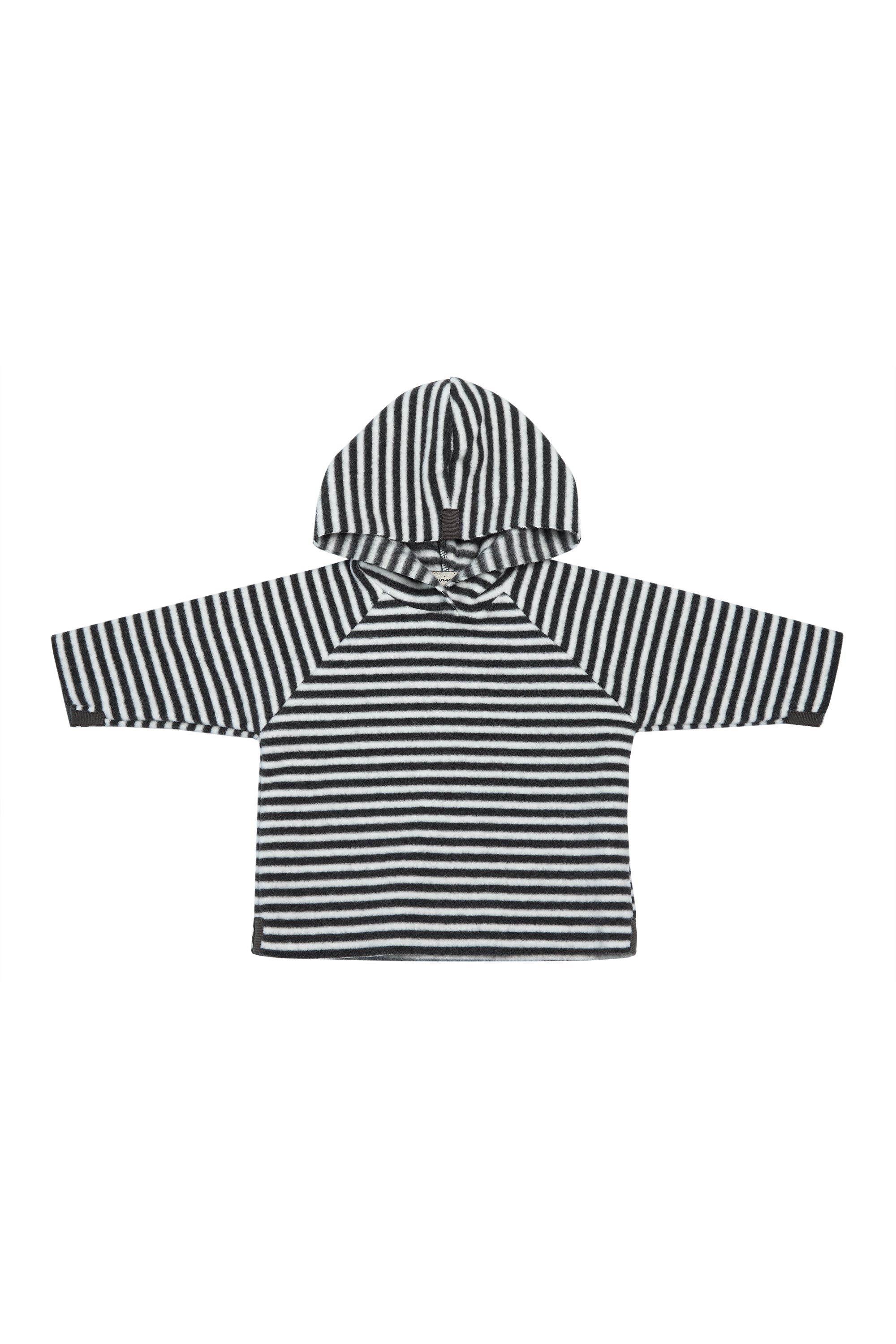 GROWING UP FLEECE KAPUZENBLUSE BABY- 108 GU BLUSER STRIPES B&W 673