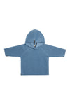 FLEECE KAPUZENBLUSE BABY - 108 - DUSTY BLUE