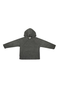 FLEECE KAPUZENBLUSE CHILD - 108 - BARK