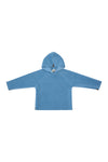 FLEECE KAPUZENBLUSE CHILD - 108 - DUSTY BLUE