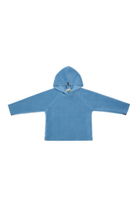 FLEECE KAPUZENBLUSE CHILD - 108 - DUSTY BLUE