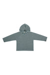 FLEECE KAPUZENBLUSE CHILD - 108 - STRIPES B&W