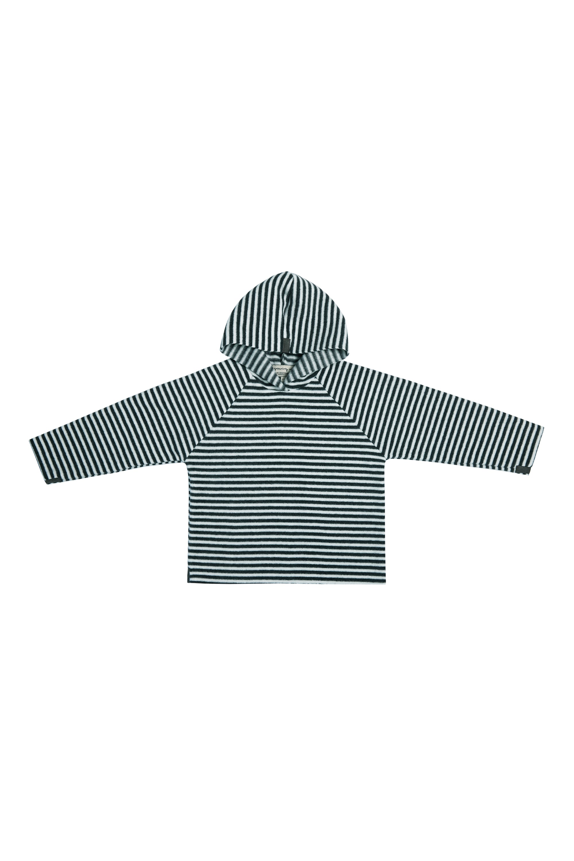 GROWING UP FLEECE KAPUZENBLUSE CHILD - 108 GU BLUSER STRIPES B&W 673