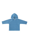 FLEECE KAPUZENBLUSE TODDLER - 108 - DUSTY BLUE