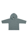 FLEECE KAPUZENBLUSE TODDLER - 108 - STRIPES B&W