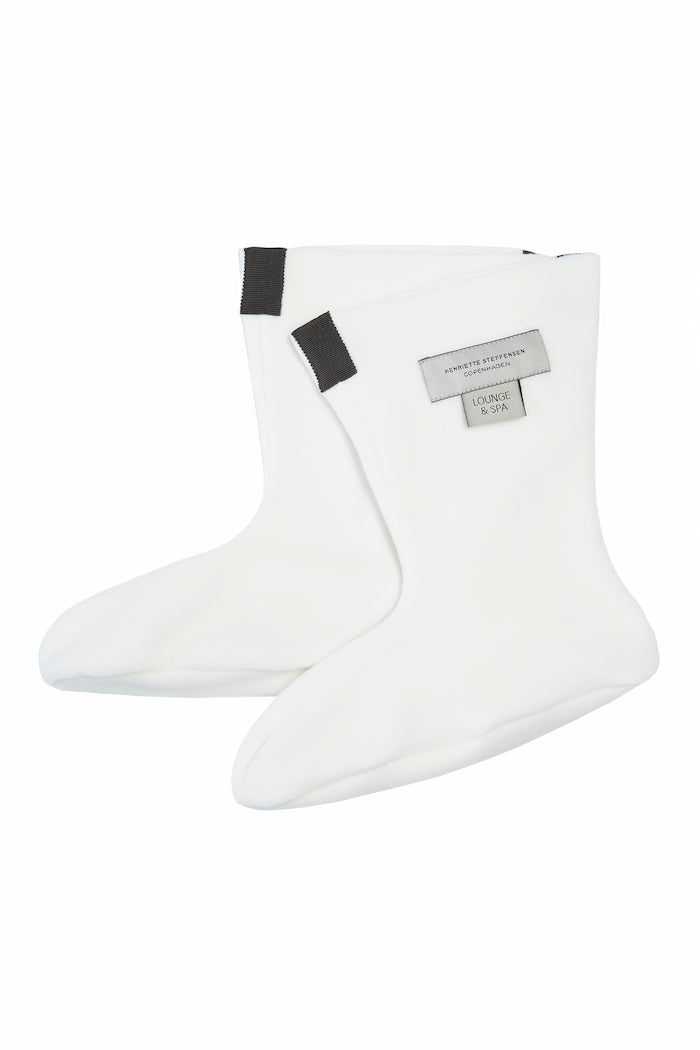 HENRIETTE STEFFENSEN COPENHAGEN FLEECE SOCKEN DAMEN - 4090 L & S ACCESSORIES OFF WHITE 802