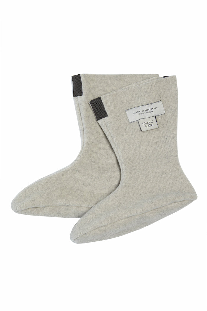 HENRIETTE STEFFENSEN COPENHAGEN FLEECE SOCKEN DAMEN - 4090 L & S ACCESSORIES SAND 805