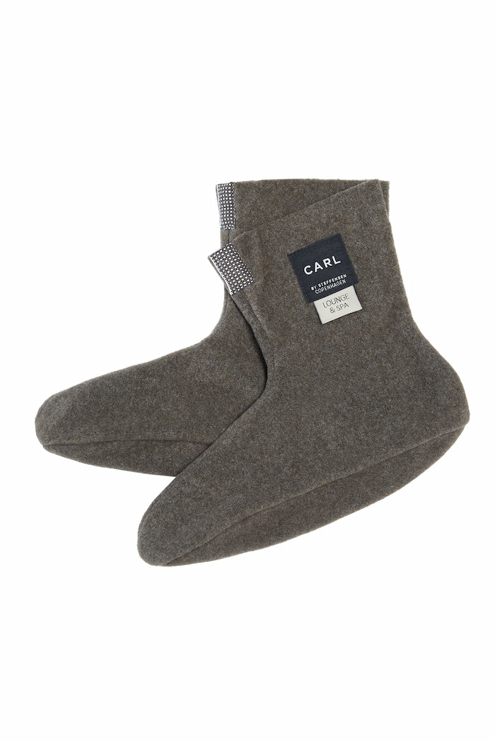 CARL BY STEFFENSEN COPENHAGEN FLEECE SOCKEN MANN - 2025C L & S ACCESSORIES BARK 320