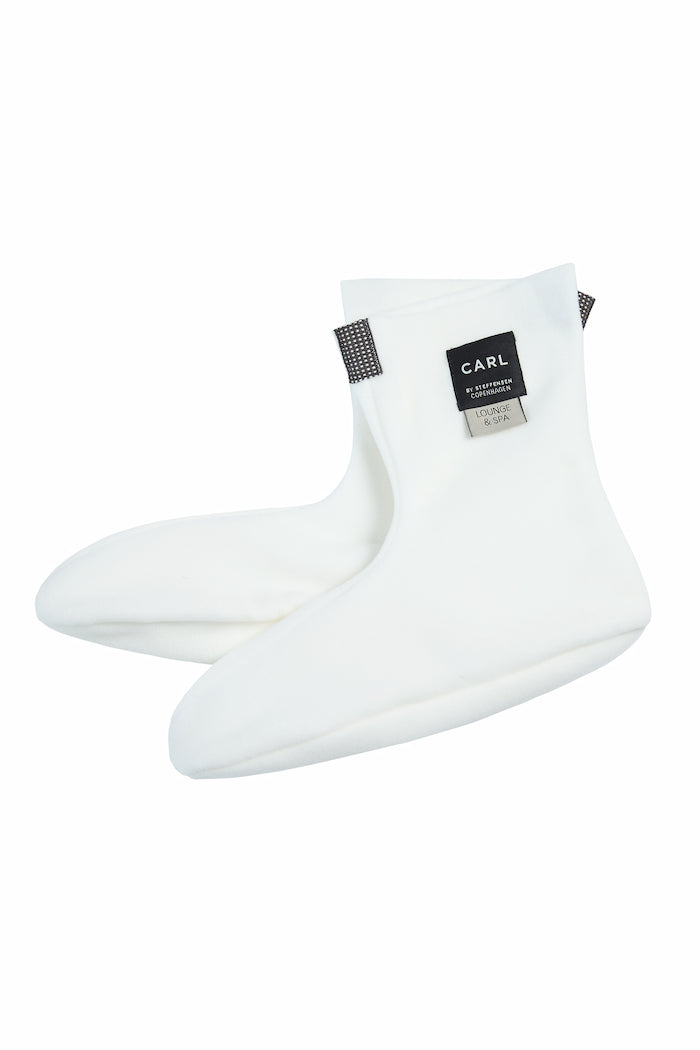 CARL BY STEFFENSEN COPENHAGEN FLEECE SOCKEN MANN - 2025C L & S ACCESSORIES OFF WHITE 802