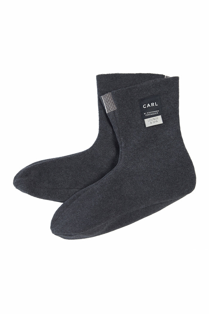 CARL BY STEFFENSEN COPENHAGEN FLEECE SOCKEN MANN - 2025C L & S ACCESSORIES SOFT BLACK 914