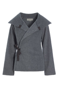 FLEECE WICKELCARDIGAN - 7146 - GREY