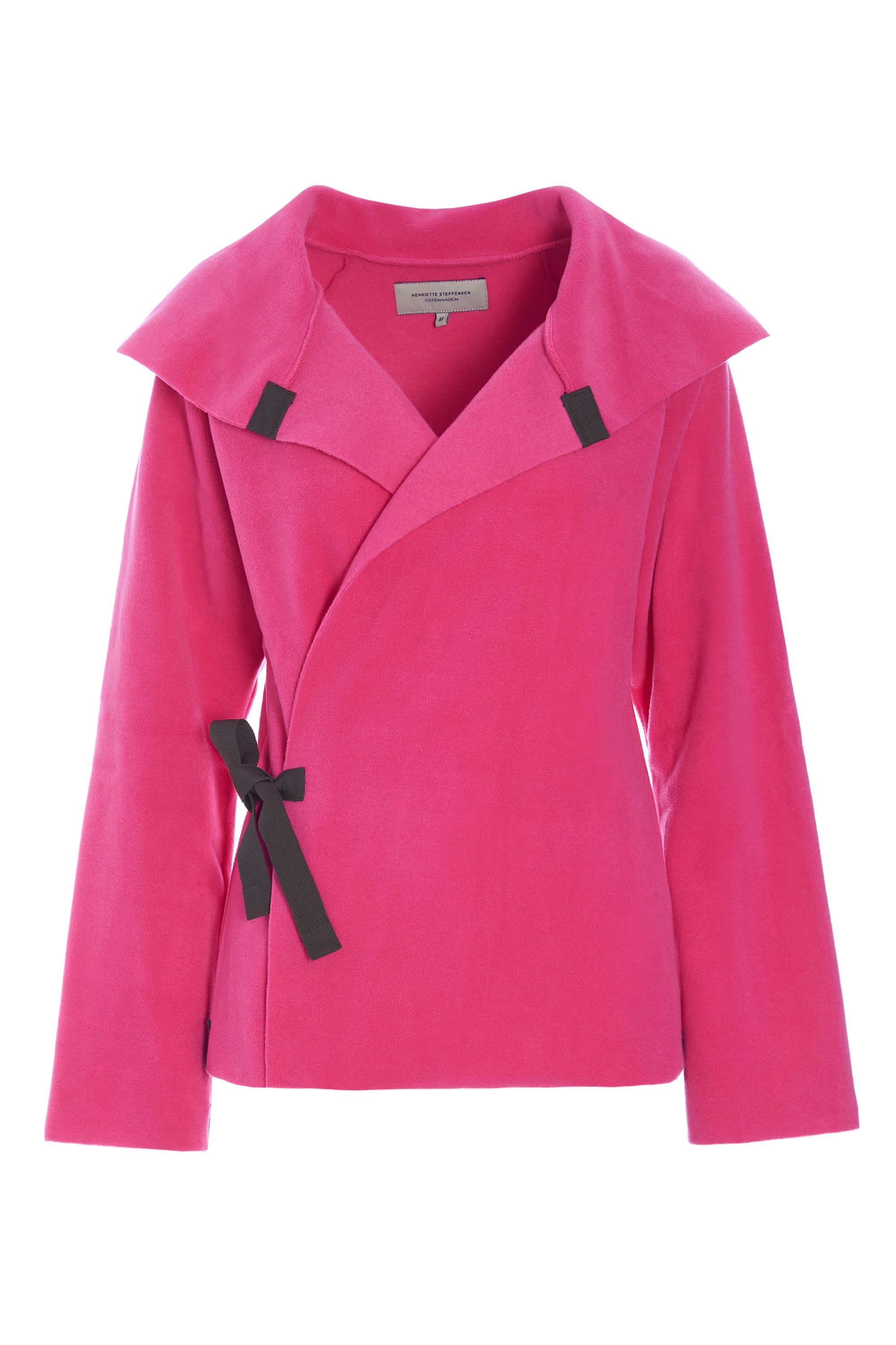 HENRIETTE STEFFENSEN COPENHAGEN FLEECE WICKELCARDIGAN - 7146 CARDIGANS PINK 369