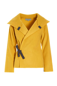 FLEECE WICKELCARDIGAN - 7146 - SAFRAN