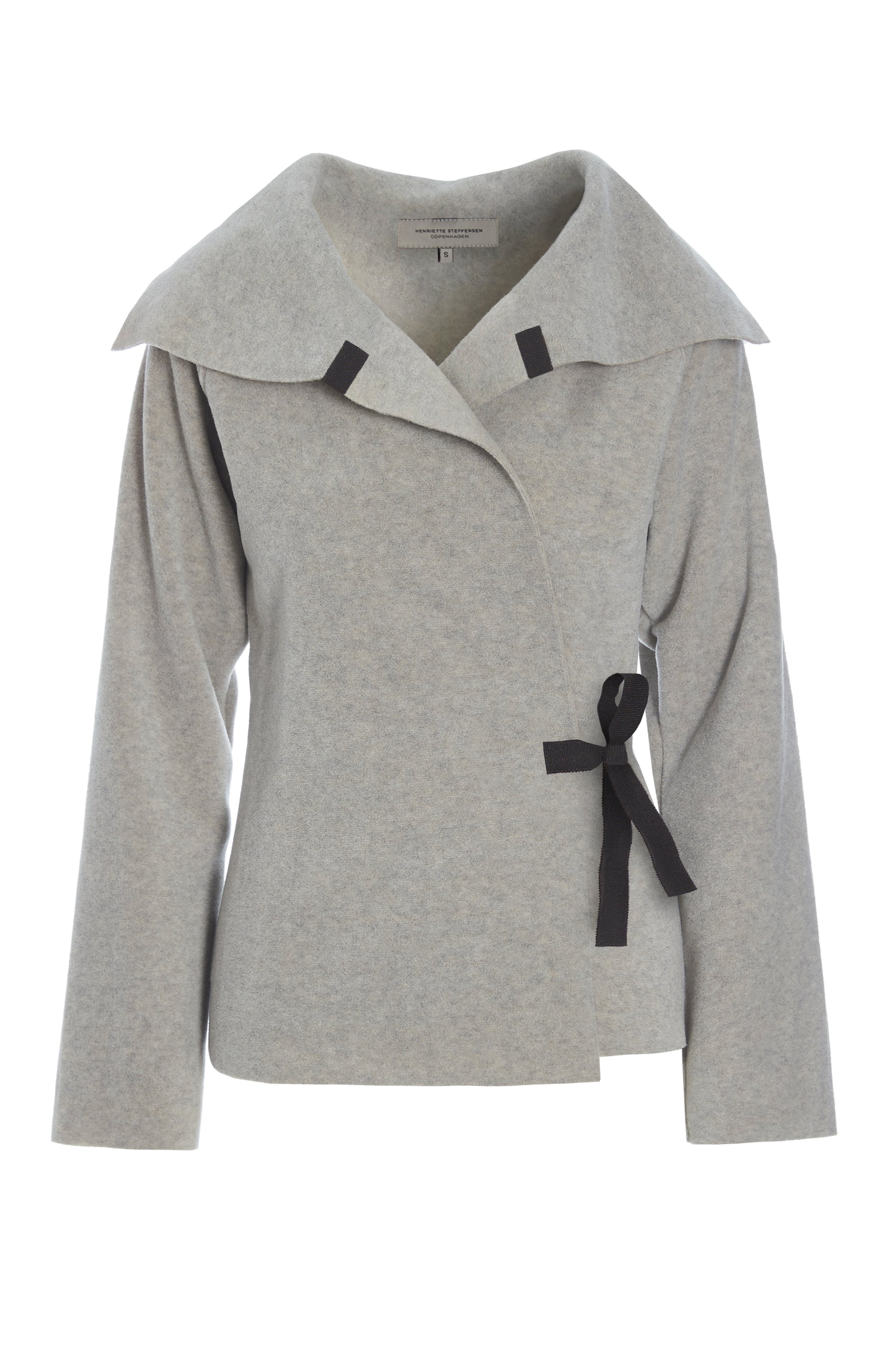 HENRIETTE STEFFENSEN COPENHAGEN FLEECE WICKELCARDIGAN - 7146 CARDIGANS SAND 805