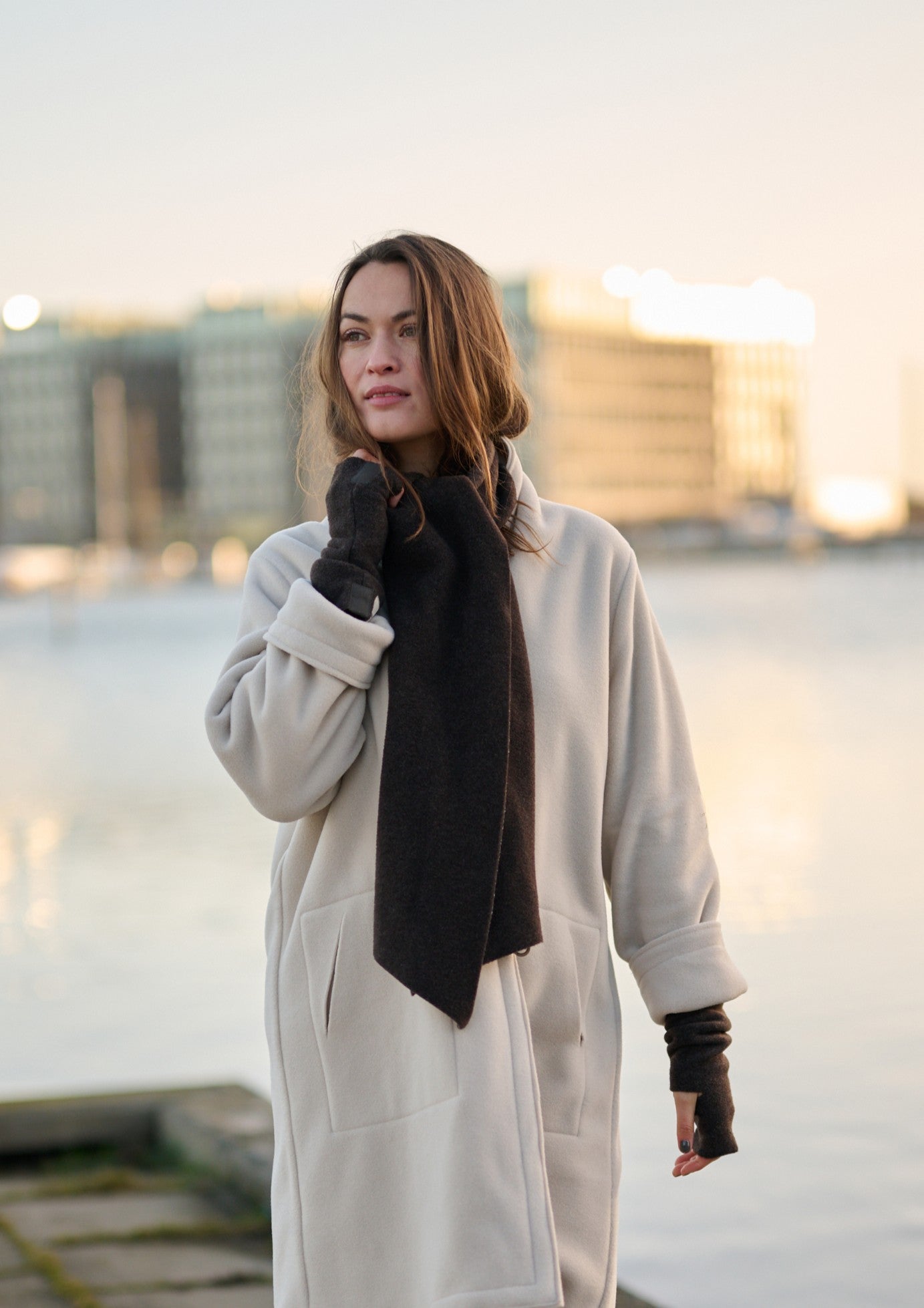 HENRIETTE STEFFENSEN COPENHAGEN HANDGELENK-WÄRMER - 6022 WRIST WARMERS CHOKOLATE 844
