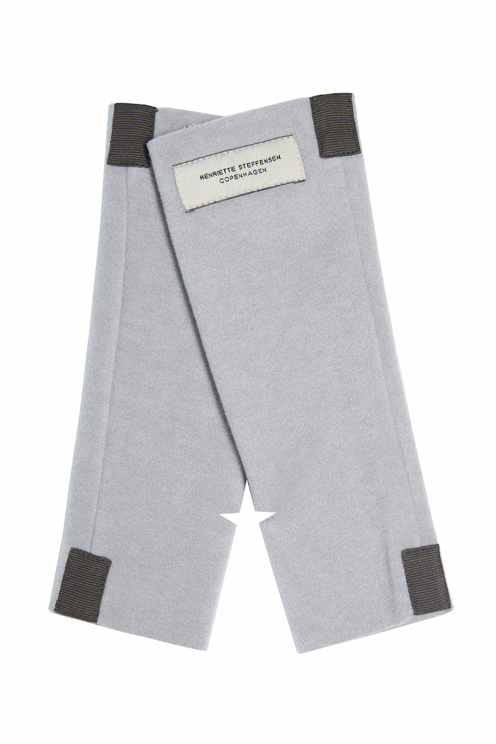 HENRIETTE STEFFENSEN COPENHAGEN HANDGELENK-WÄRMER - 6022 WRIST WARMERS GREY BLUE