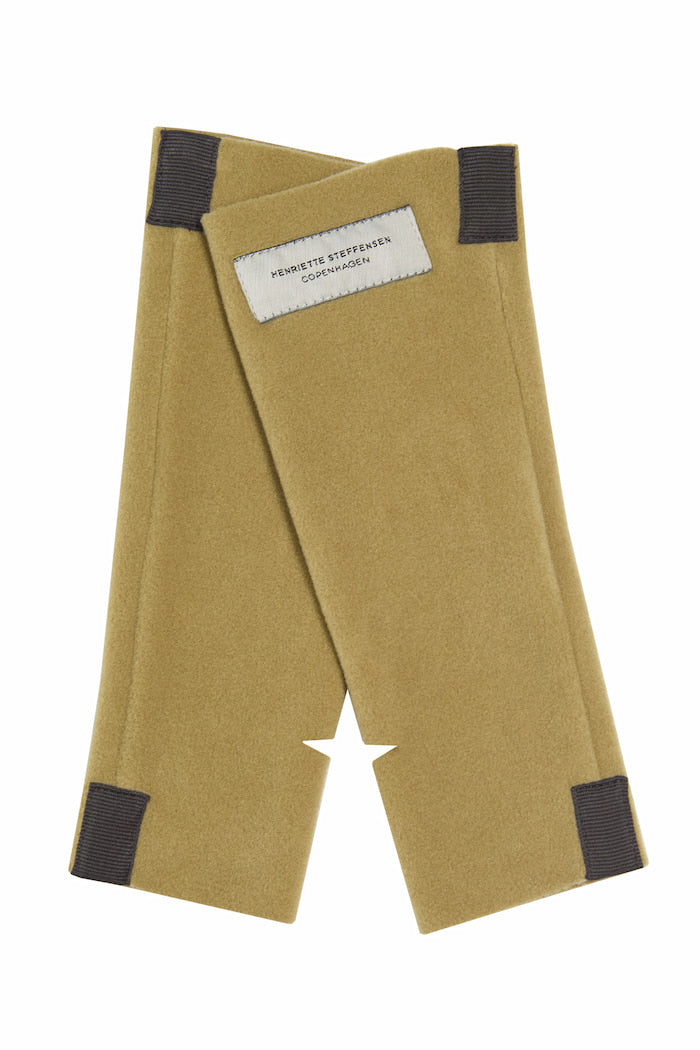 HENRIETTE STEFFENSEN COPENHAGEN HANDGELENK-WÄRMER - 6022 WRIST WARMERS OLIVE 655